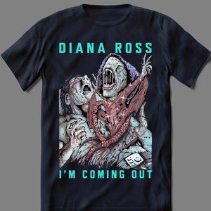 DIANA IM COMING OUT HEAVY METAL PARODY SHIRT